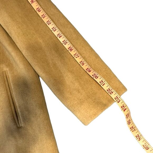 Vtg 70s brown and beige wool coat, Forecaster of Boston Pure Wool size 10 - Picture 13 of 15